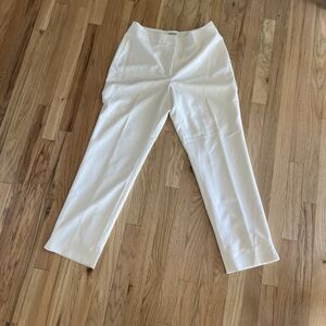 y2k‎ Chicos Pants 10 Cream Straight Leg high Rise Trouser classic work 31" waist
